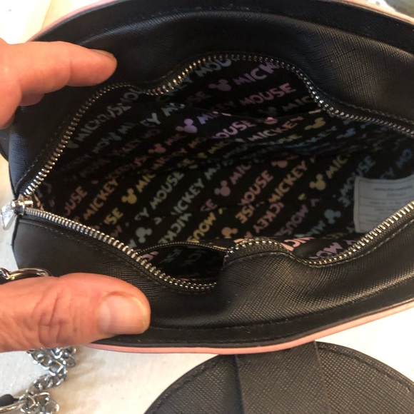 Disney By Loungefly Rainbow Crossbody Bag With Mickey Ears Handle - Picture 12 of 13